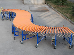 Expandable Flexible Powered Roller Conveyor