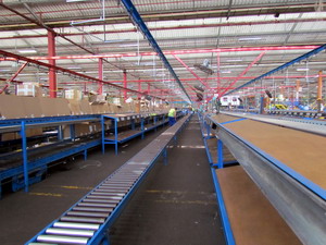 Overhead Monorail Conveying Stystem in Textile Industry